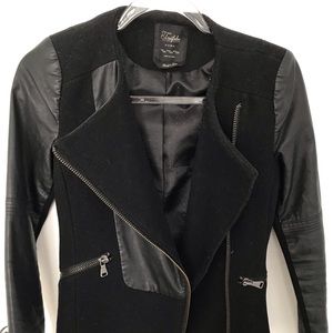 Zara vegan leather jacket